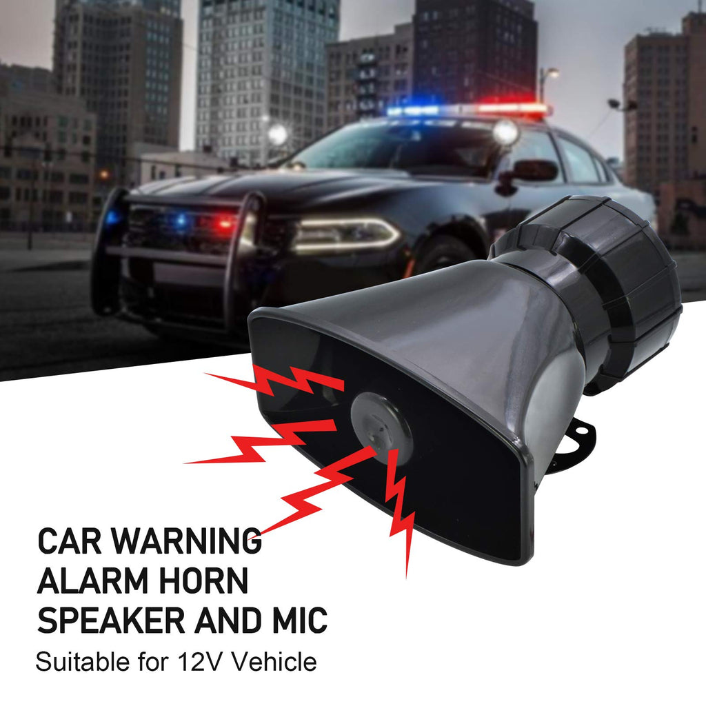 100W 7 Tones Wired Handheld Microphone Car Siren Speaker S51579