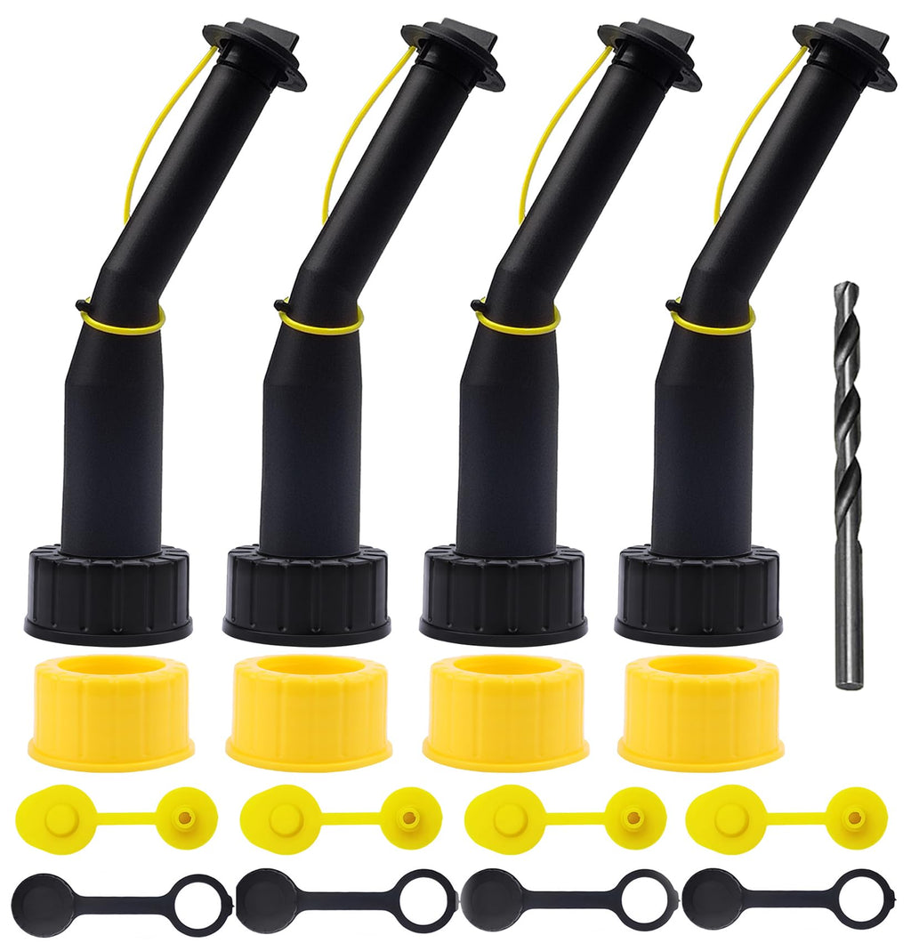 Gas Can Spout Replacement Kit with Gasket Vent Cap Pack of 3 V1815
