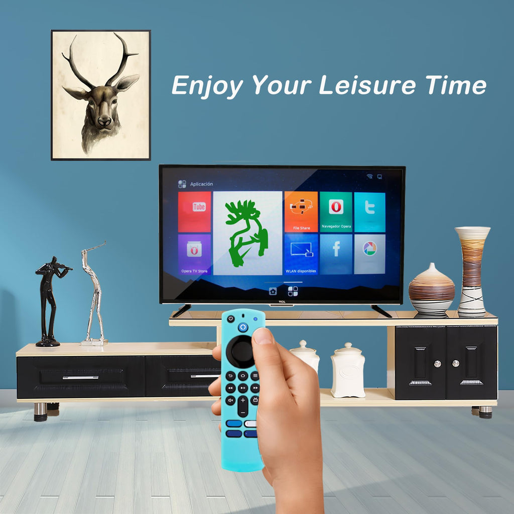 Silicone Remote Cover Glow in The Dark Blue I9134