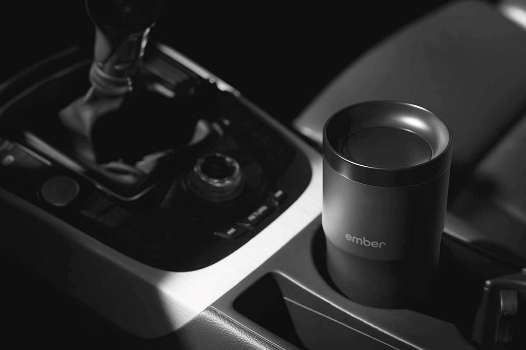Black 12 Ounce Temperature Control Travel Mug T348