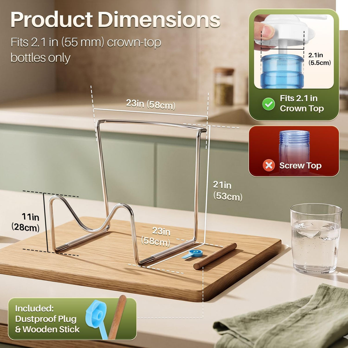5 Gallon Metal Water Jug Holder K84594