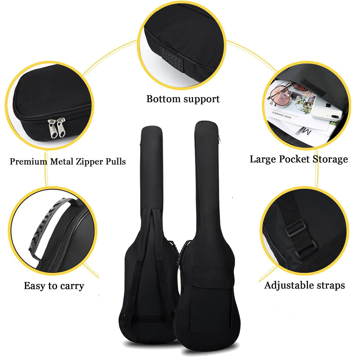 Bass Guitar Case Gig Bag H8986