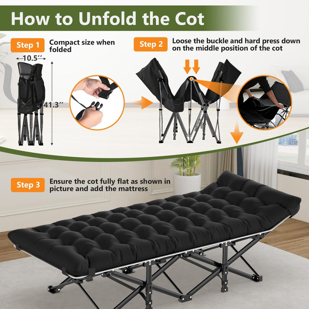 Camping Cot with Carry Bag Z39671