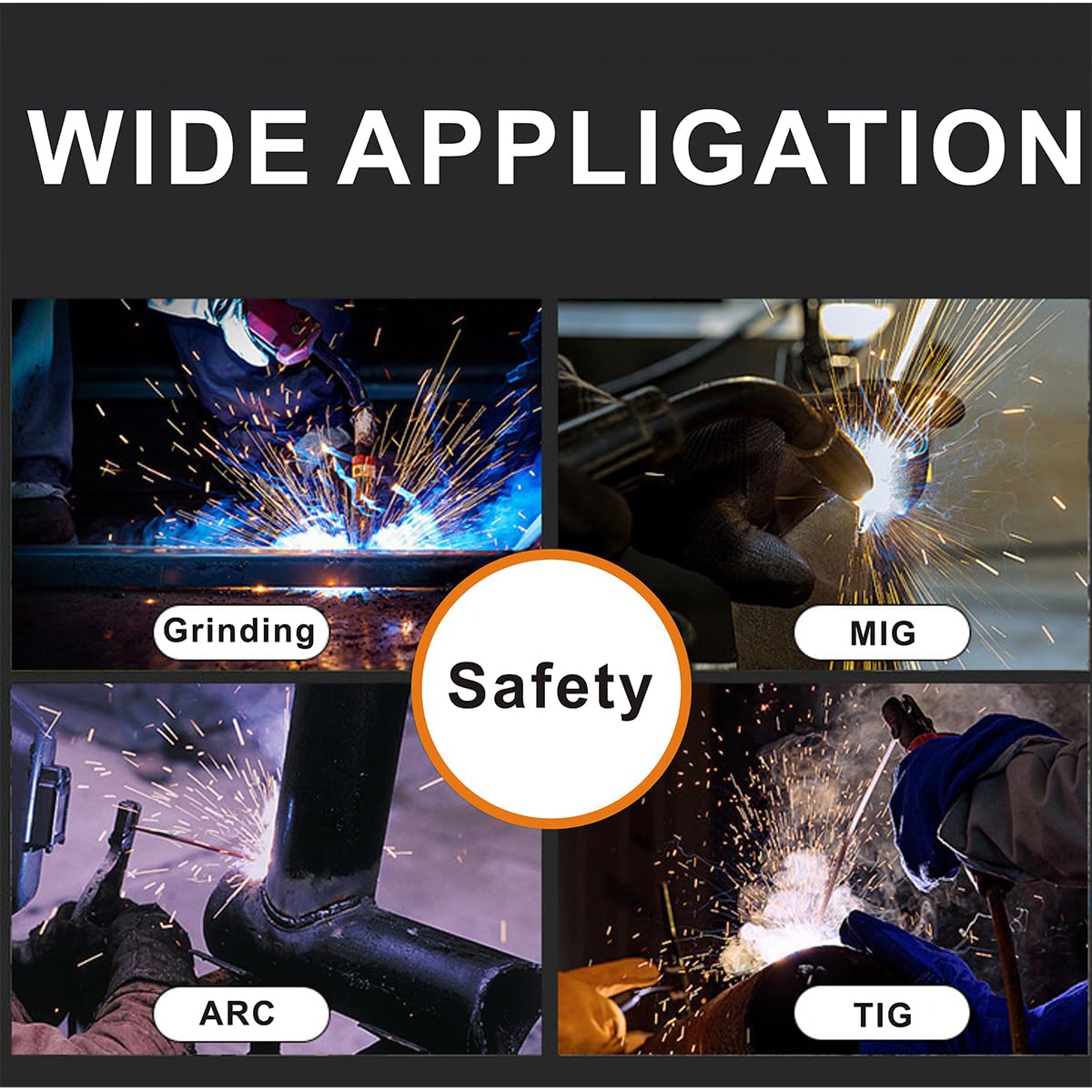 Auto Darkening Welding Glasses with Gloves and PC Lens I813