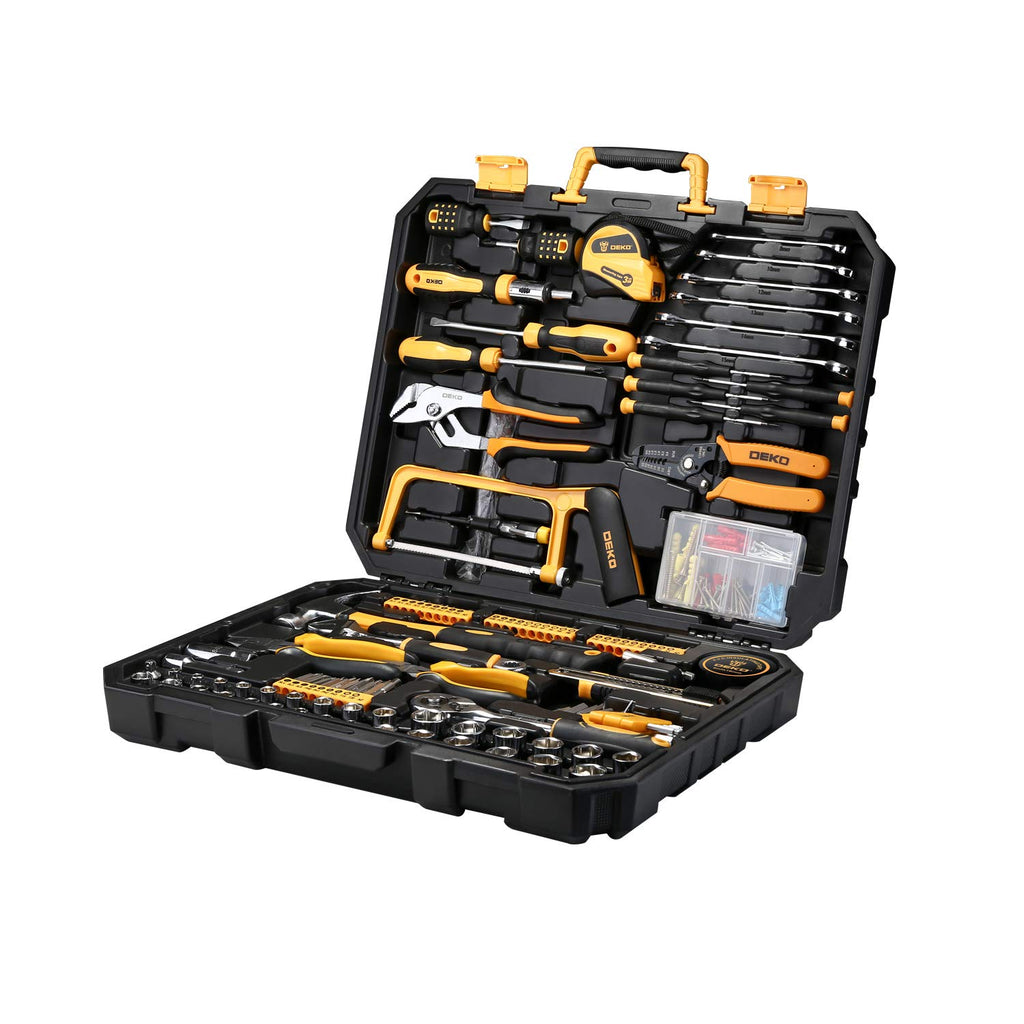 198 Piece Home Repair Tool Kit with Plastic Toolbox I425572