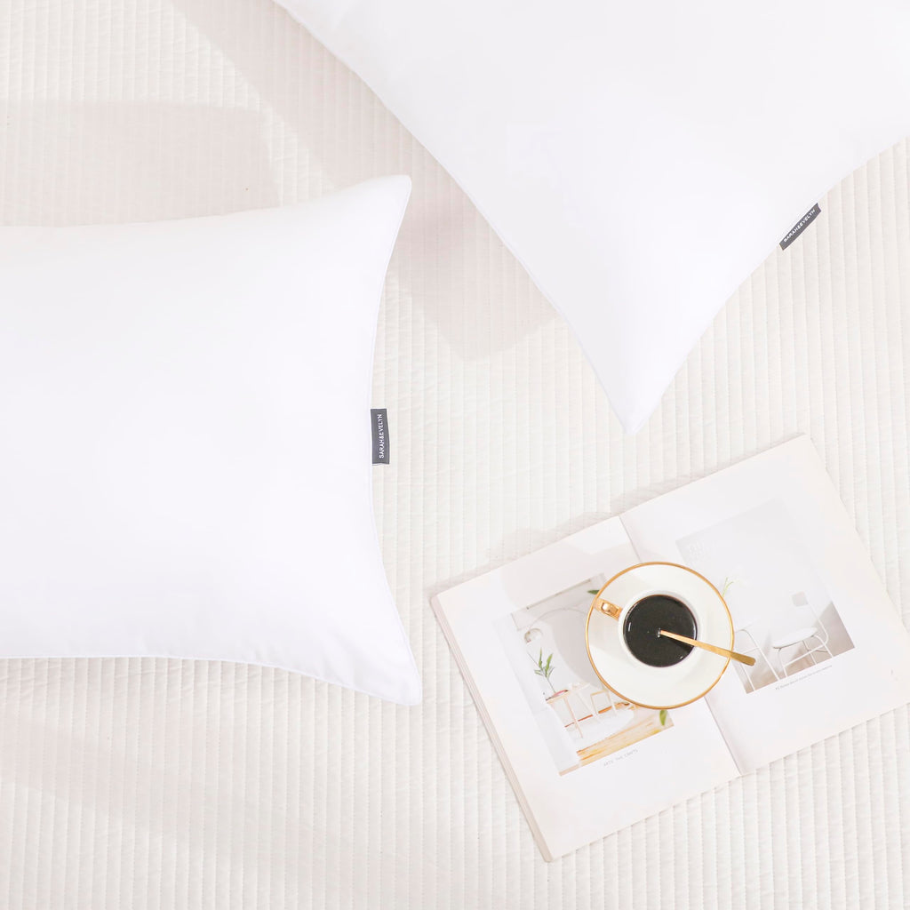 Gold Down Alternative Bed Pillow Set of 2 King Size M225