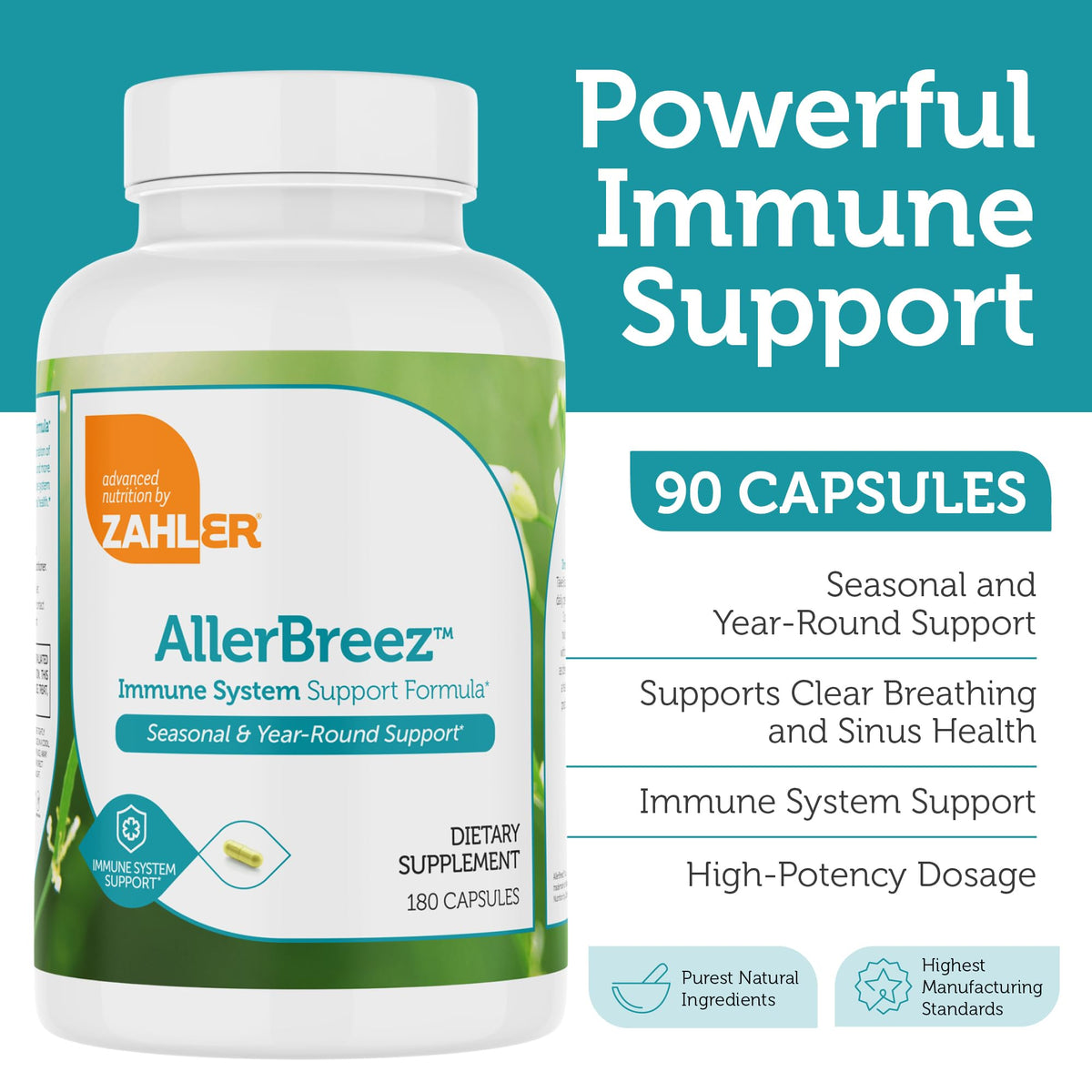 Vitamin C Quercetin MSM Stinging Nettle Immune Support Supplement 180 Capsules Z45133