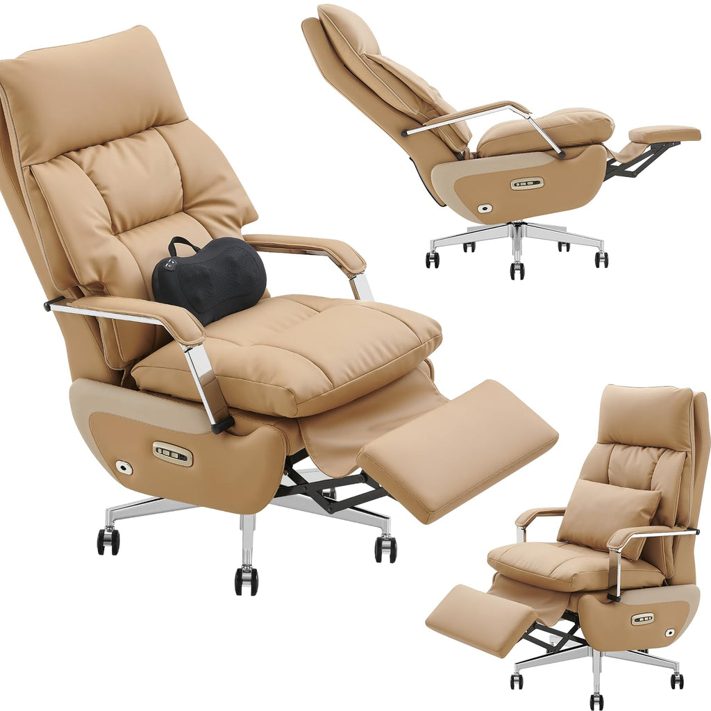 Brown Electric Big & Tall Executive Office Chair Z9719
