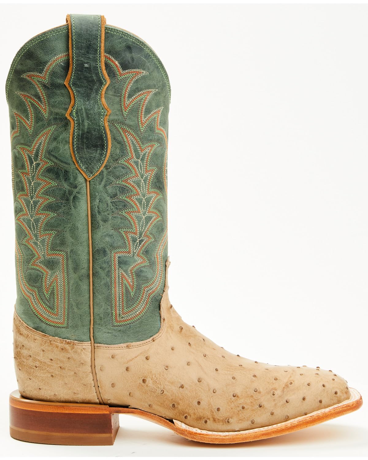 Men's Ostrich Western Boot Broad Square Toe N113177