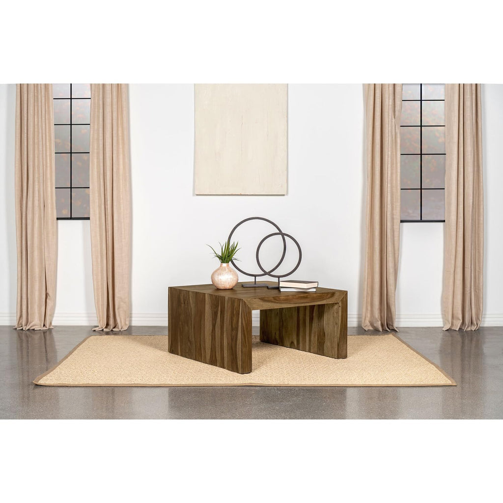 Solid Sheesham Wood Square Coffee Table L628043