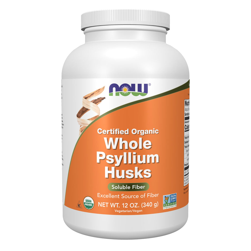 Organic Whole Psyllium Husks 12 oz P835
