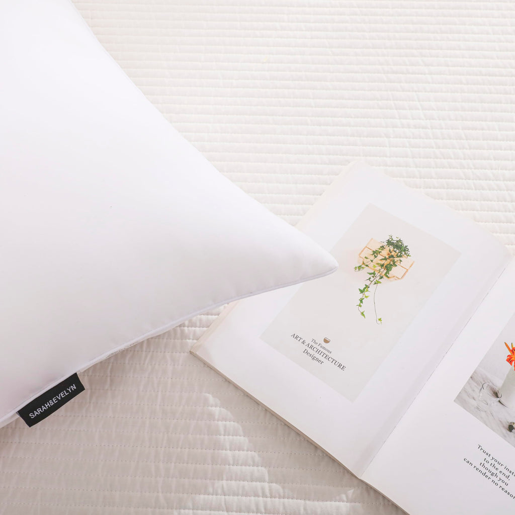 Gold Down Alternative Bed Pillow Set of 2 King Size M225
