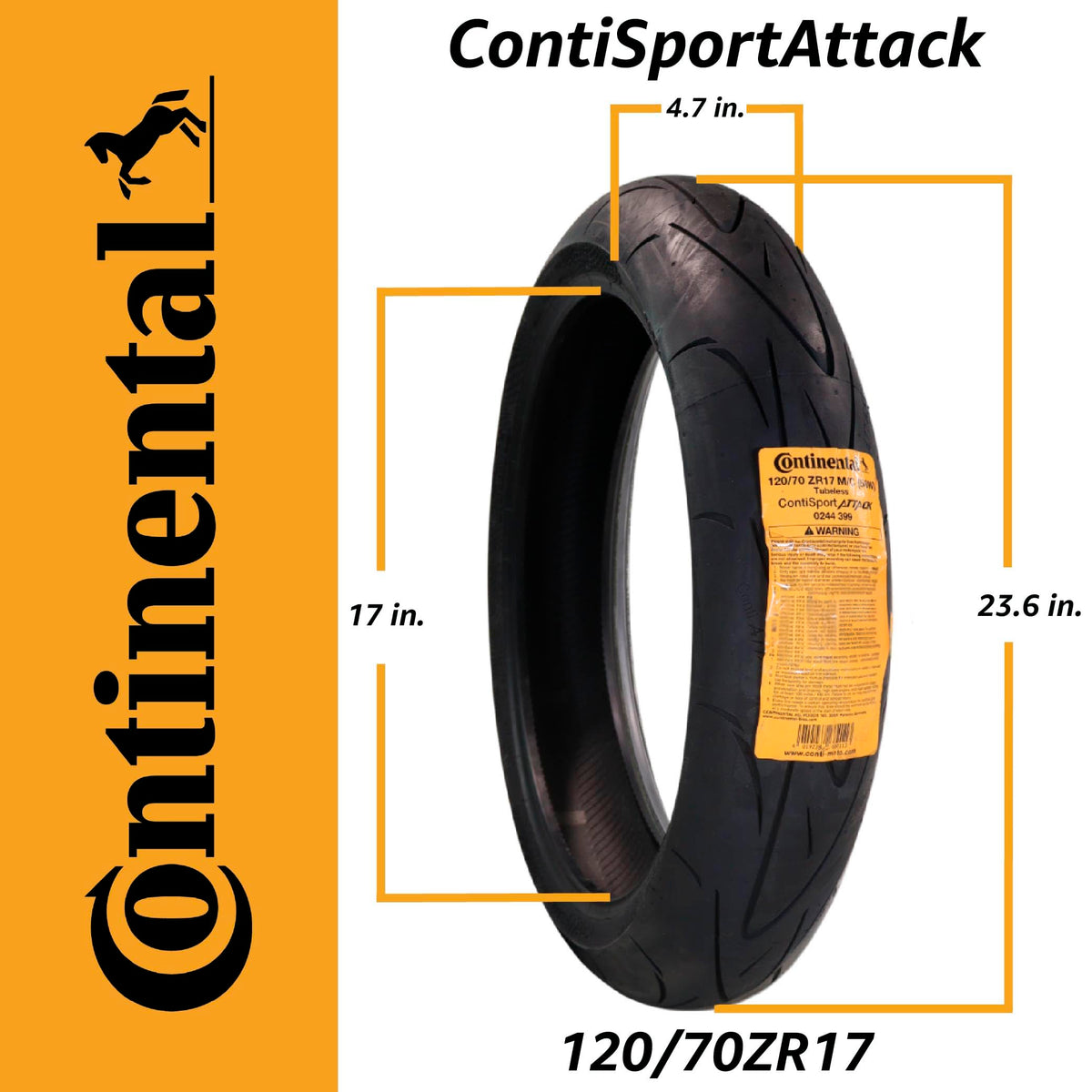 Front Motorcycle Tire 120/70ZR17 Sport D2954