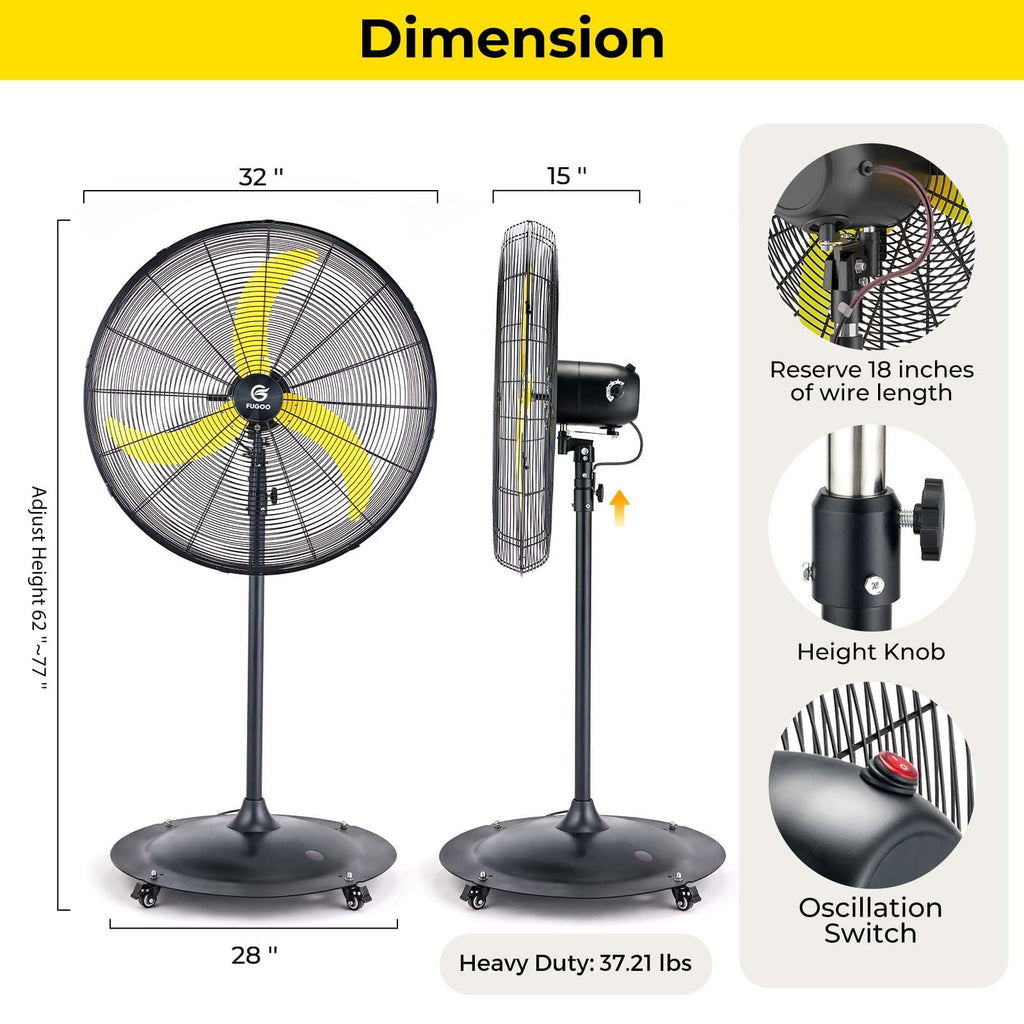30" Outdoor Pedestal Fan C9510