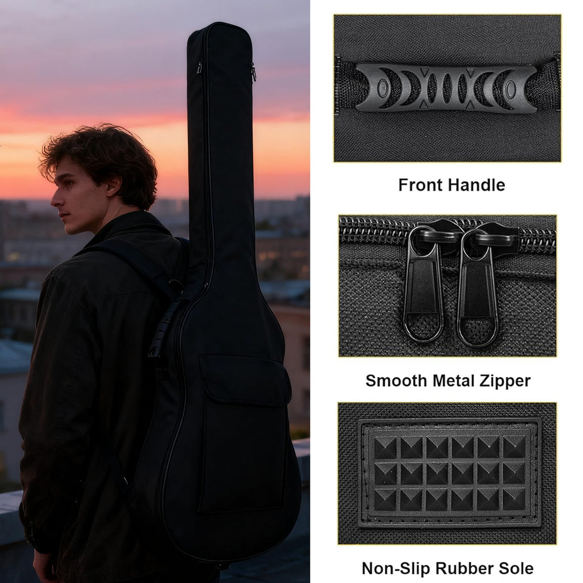 Bass Guitar Case Gig Bag H8986