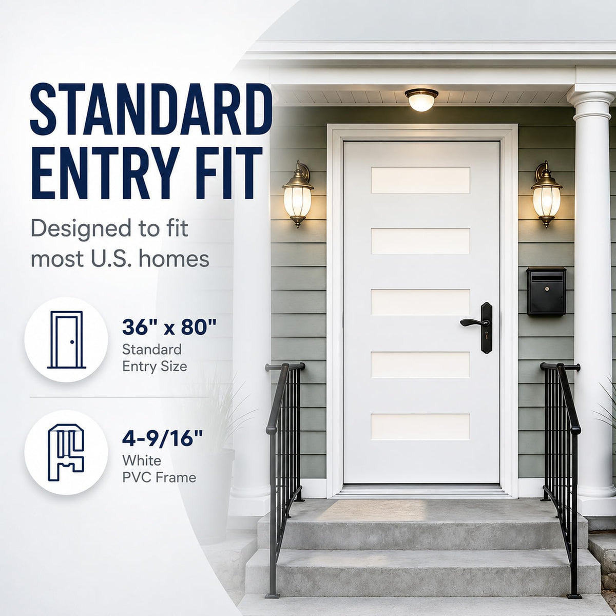 36"x80" Fiberglass Entry Door P263