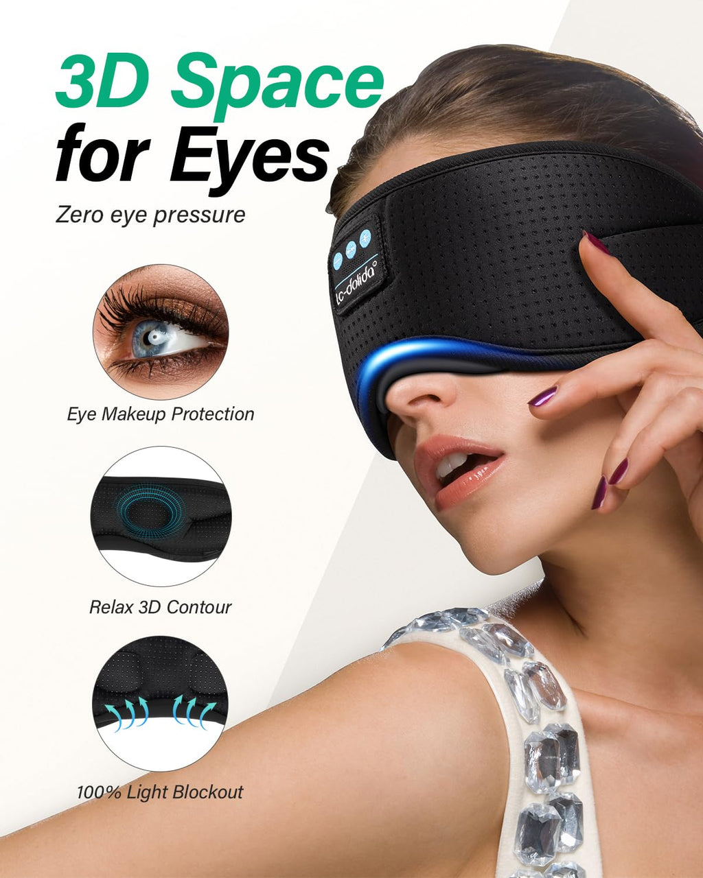 Bluetooth Sleep Mask with Headphones S829758