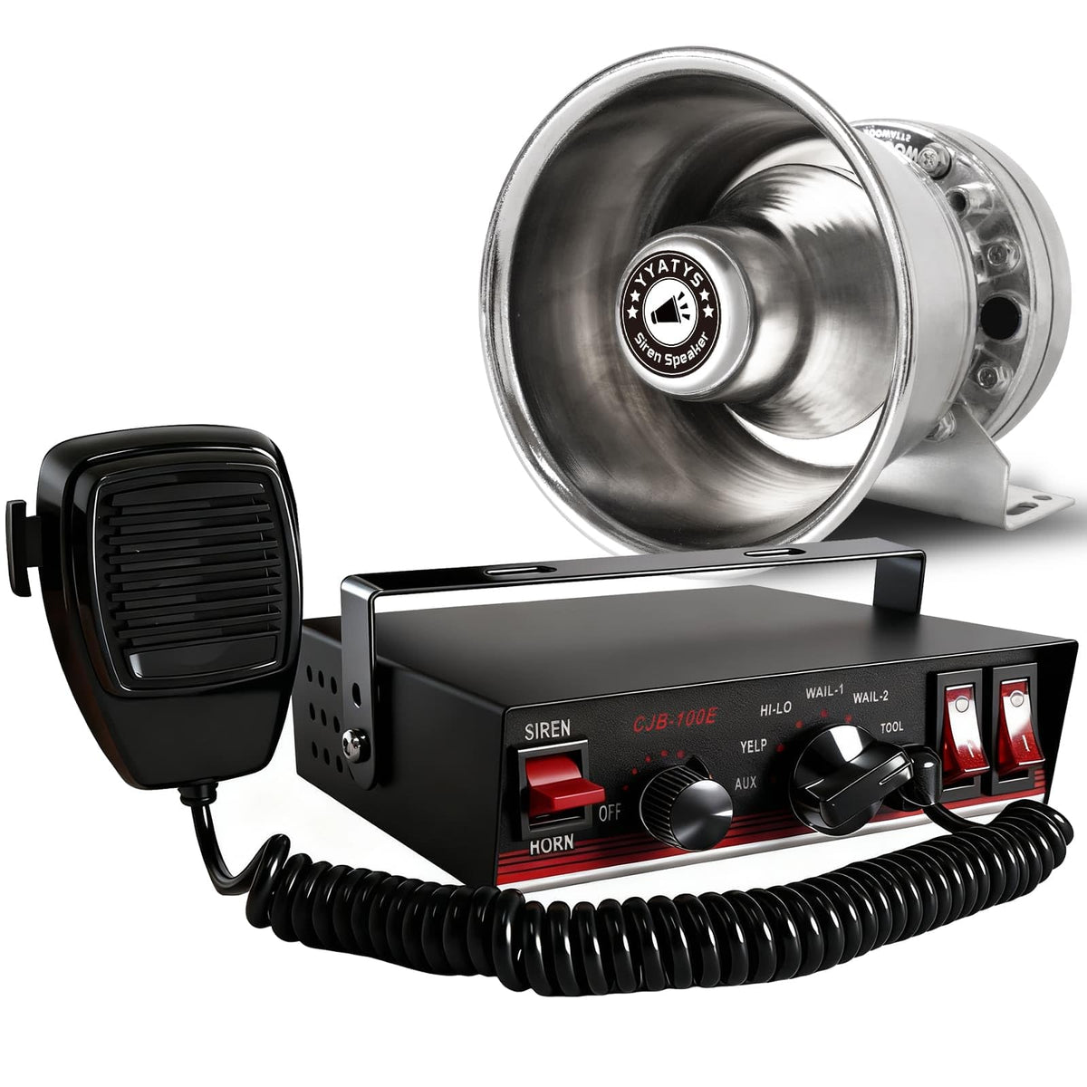 200W IP67 Waterproof Emergency Siren with Mic & Speaker I364270