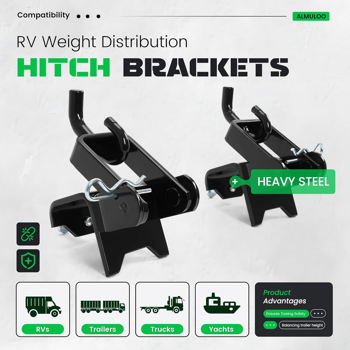RV Weight Distribution Hitch Brackets J132724