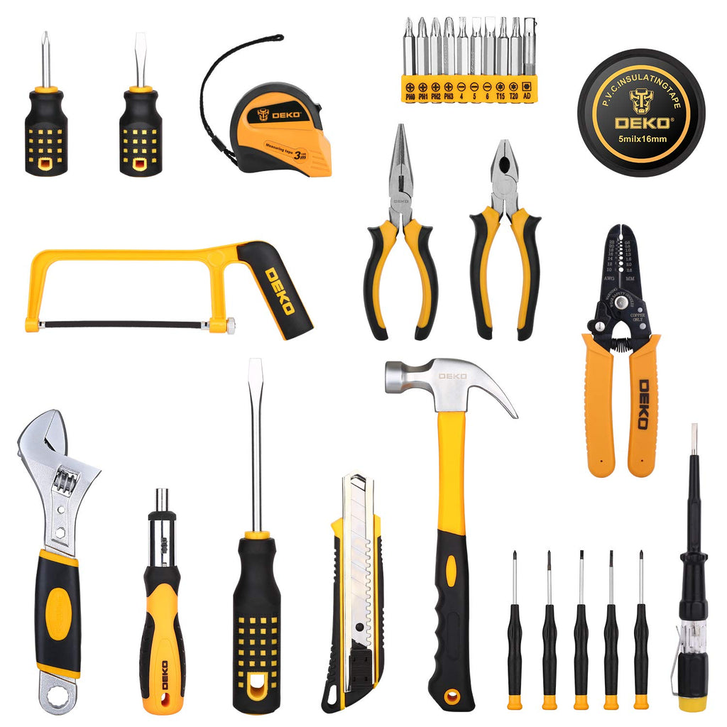 198 Piece Home Repair Tool Kit with Plastic Toolbox I425572