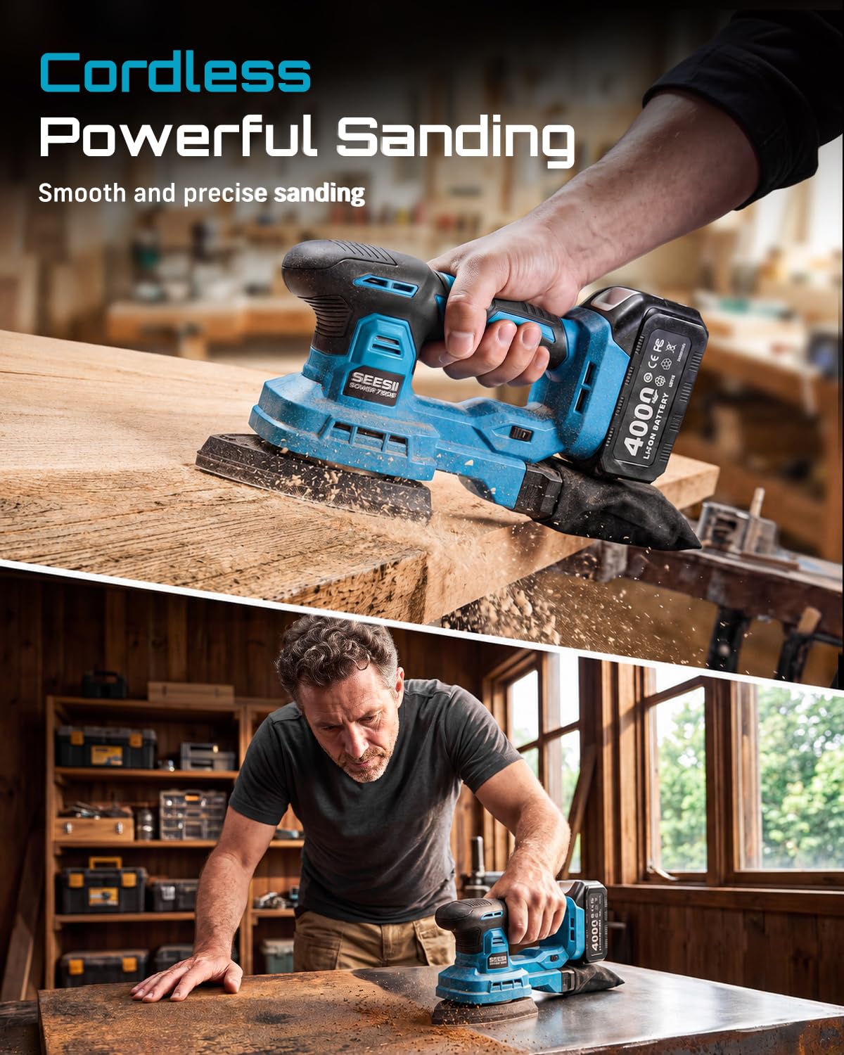 6 Speed Cordless Random Orbit Sander L431