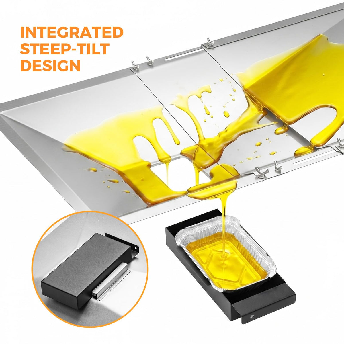 Adjustable Universal Grease Tray with Catch Pan Z387