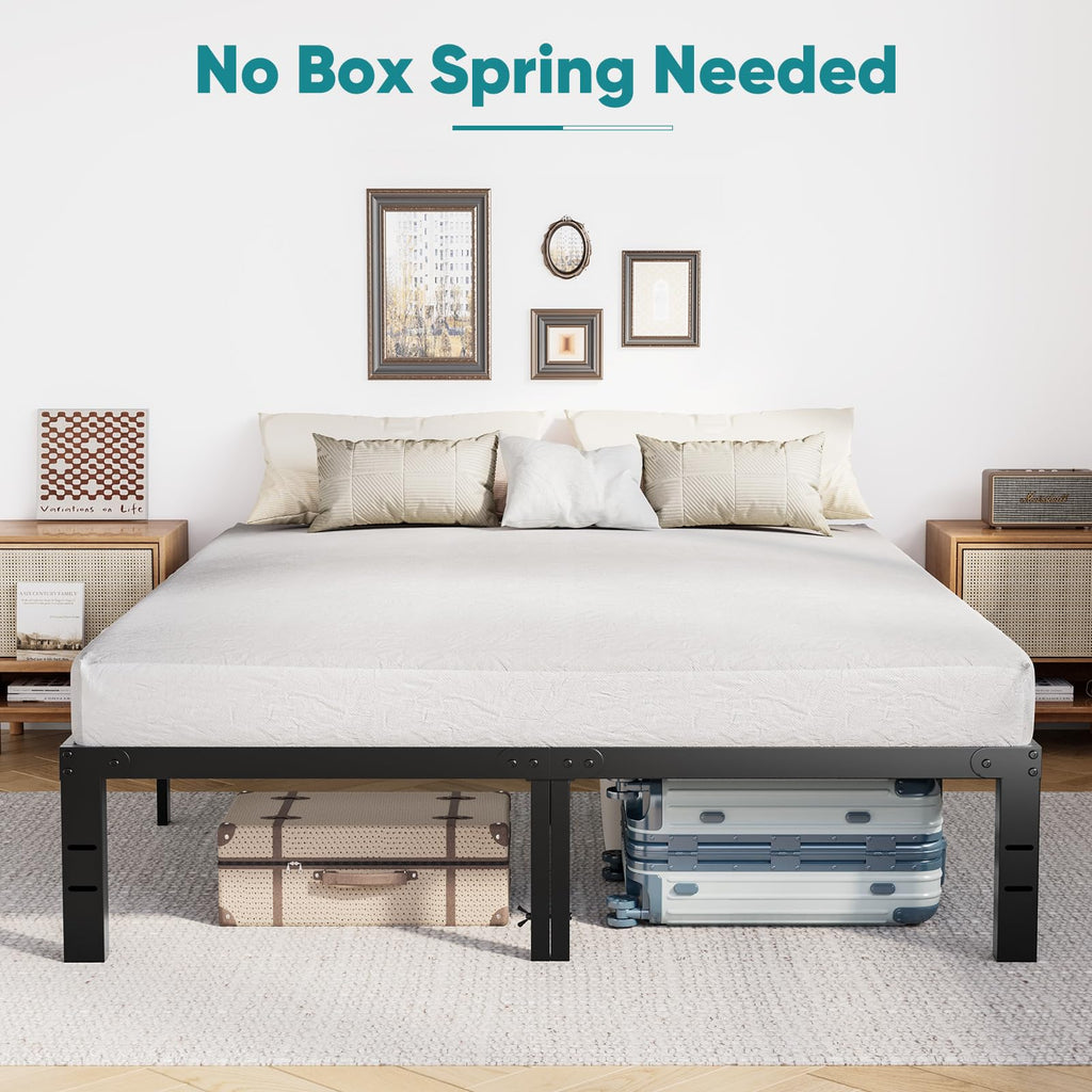 Queen 18 Inch Metal Platform Bed Frame L545802