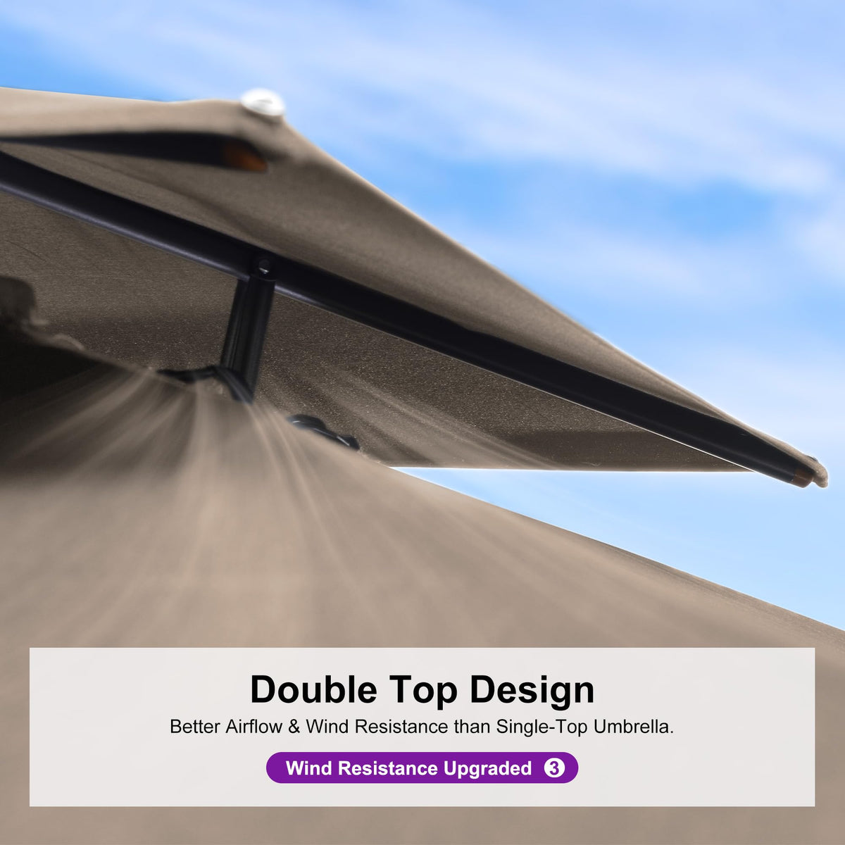 10' x 13' Cantilever Umbrella with Base B6910