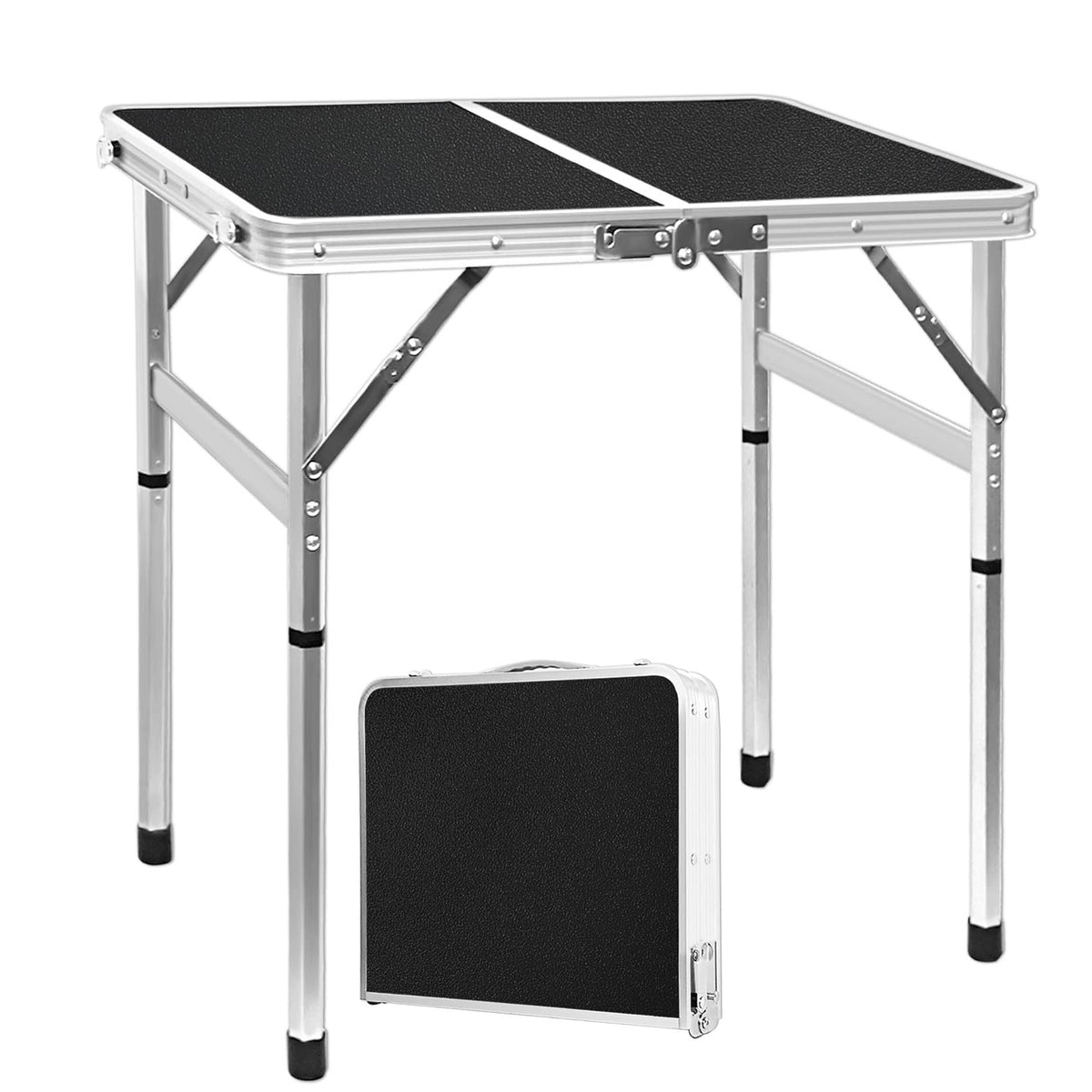2ft Lightweight Adjustable Folding Camping Table Y984155