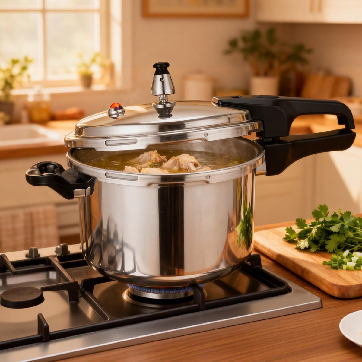4.2 Quart Aluminum Stovetop Pressure Cooker W791