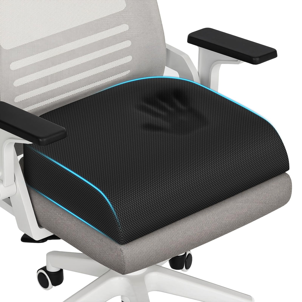 Memory Foam Seat Cushion 3-Inch Black S4097