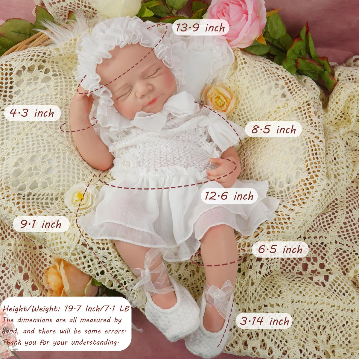 20 Inch Full Silicone Baby Doll L666495
