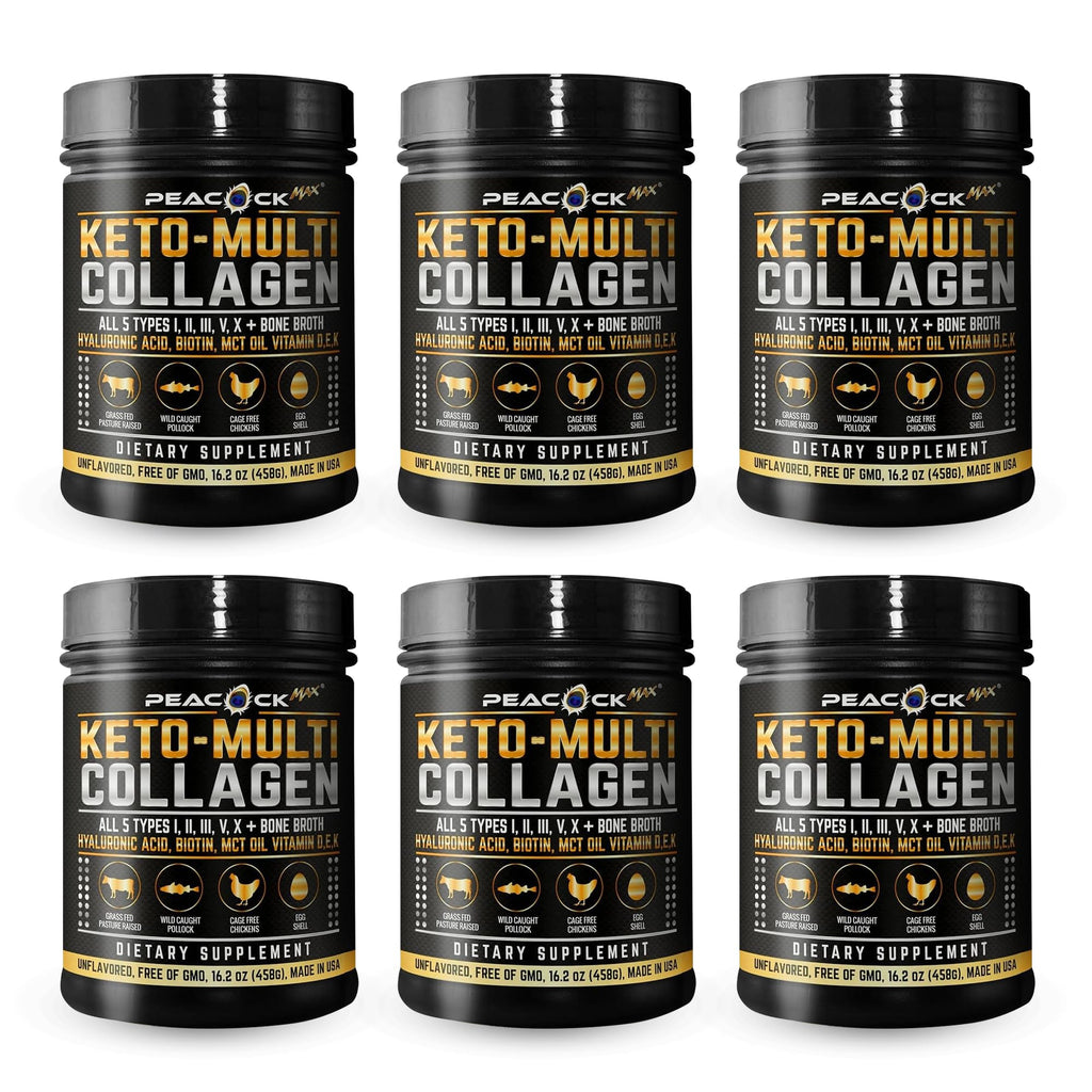 Multi Collagen Protein Powder 16.2 oz Pack of 6 Unflavored S25786