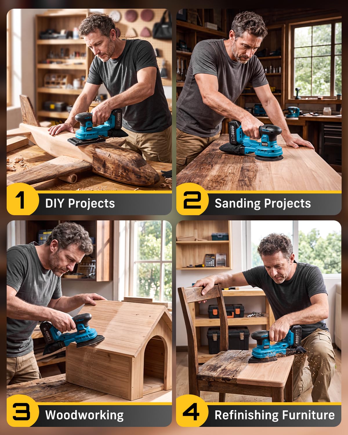 6 Speed Cordless Random Orbit Sander L431