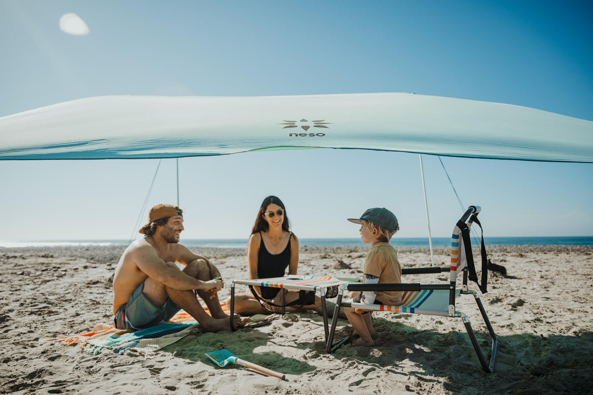 Lightweight Portable Foldable Beach Table with Cup Holder I292673