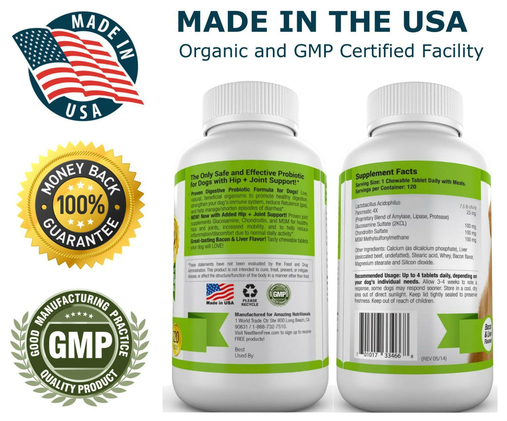 Probiotics for Dogs 120 Chews F6619