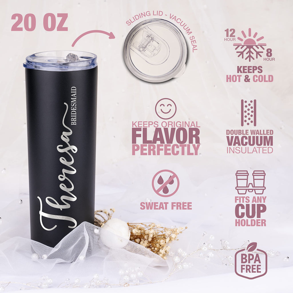 Set of 3 20 Oz Skinny Tumbler with Straw F898913