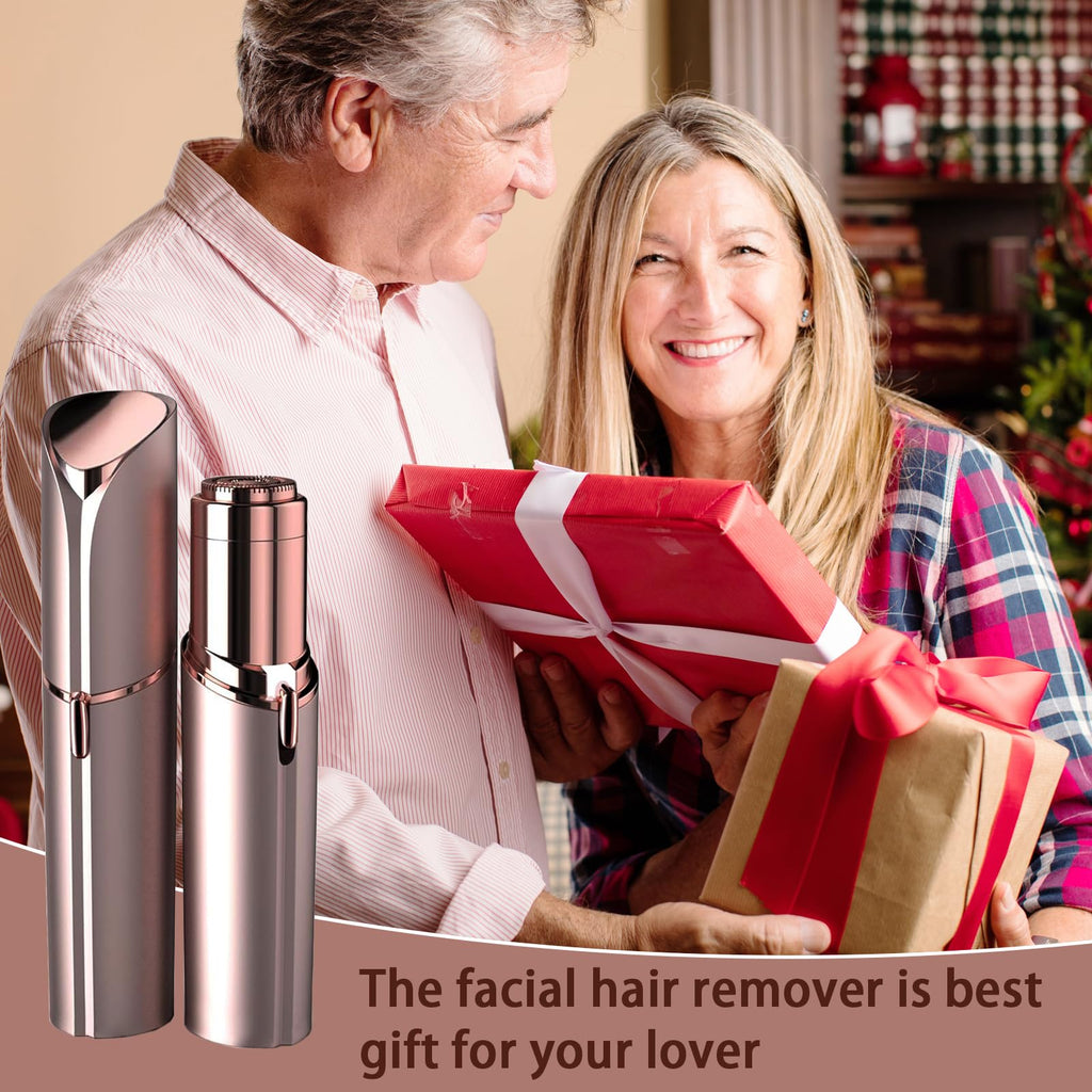 Battery Powered Facial Hair Remover with 2 Replacement Heads Y681783
