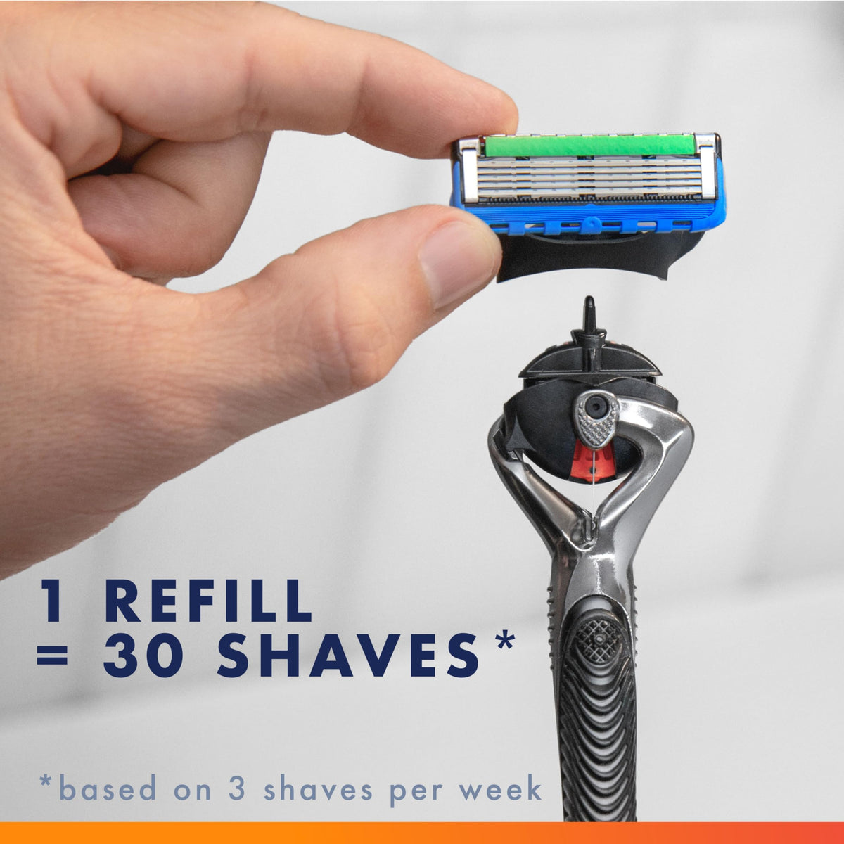 5-Blade Razor Refills, 9 Count S96749