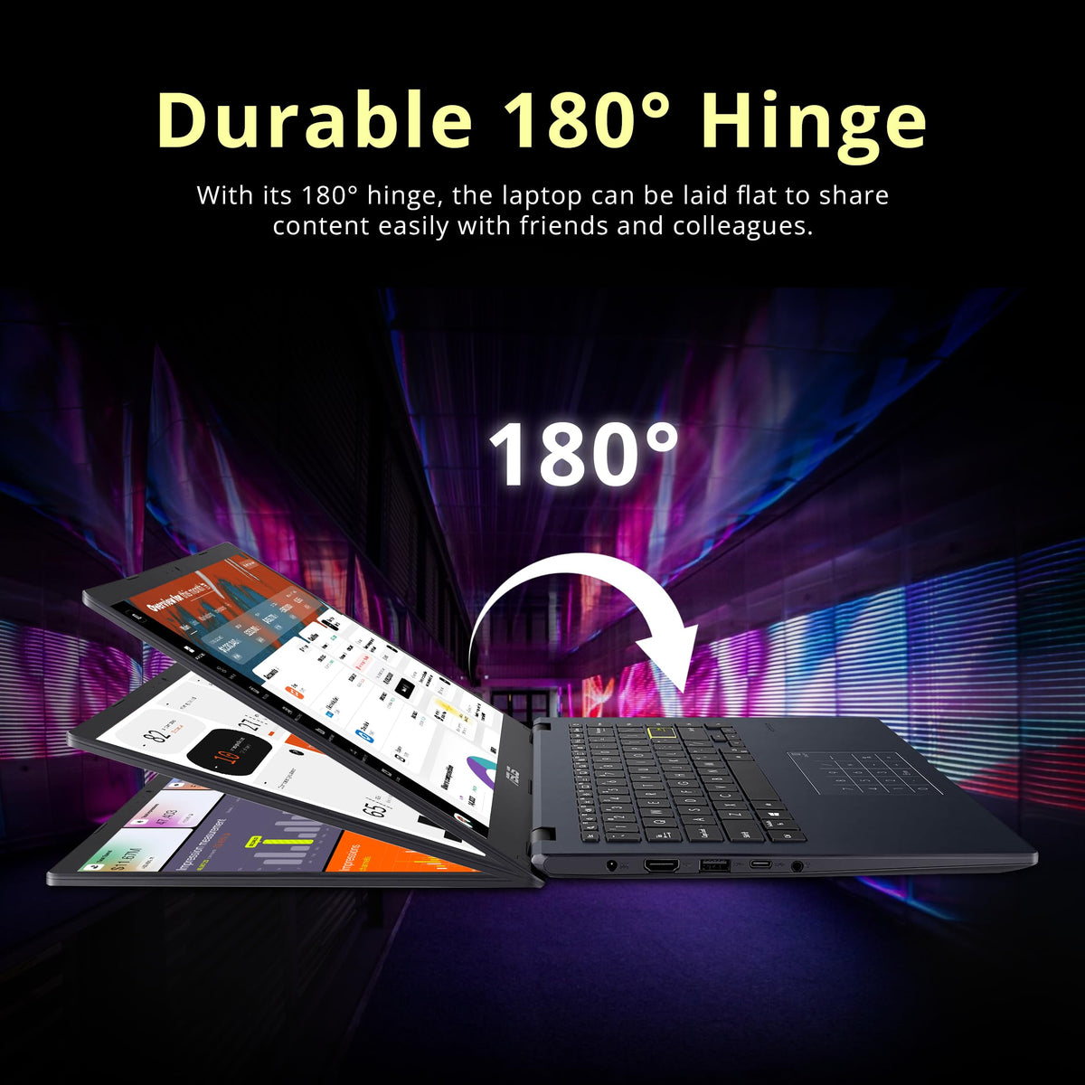 14" FHD Laptop, Intel Celeron N4500, 4GB RAM, 224GB Storage, Quiet Blue H7346