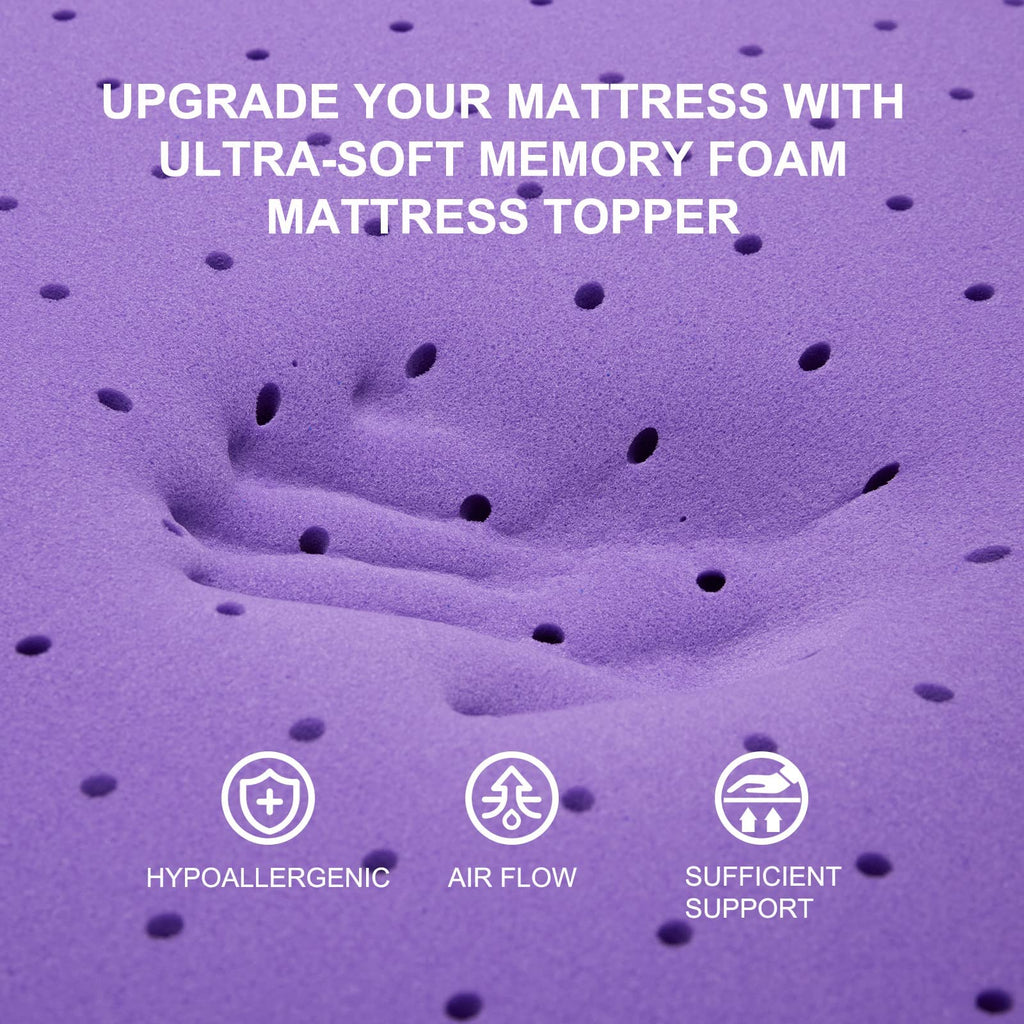 3 Inch Gel Memory Foam Mattress Topper Twin Size C1723