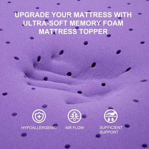 3 Inch Gel Memory Foam Mattress Topper Twin Size C1723