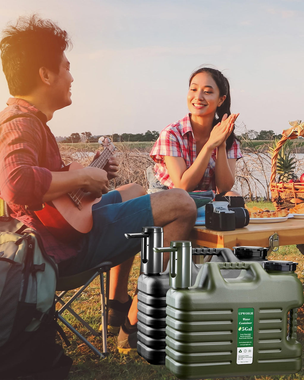 5 Gallon Water Jug with Rechargeable Touch Pump P97148