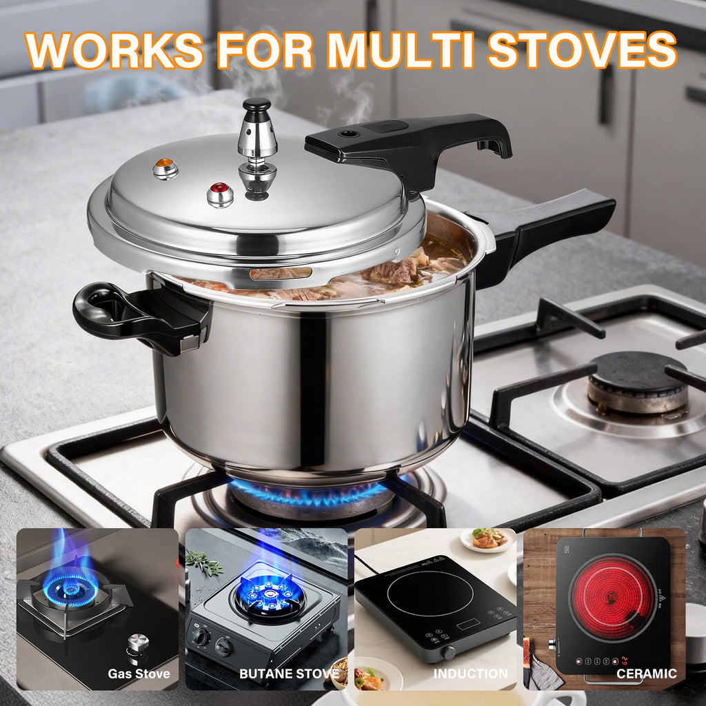 4.2 Quart Aluminum Stovetop Pressure Cooker W791