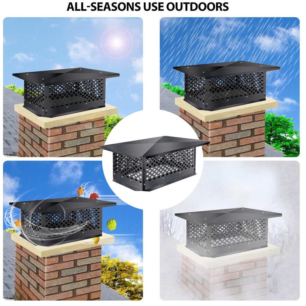 Black Alloy Steel Chimney Cap G221