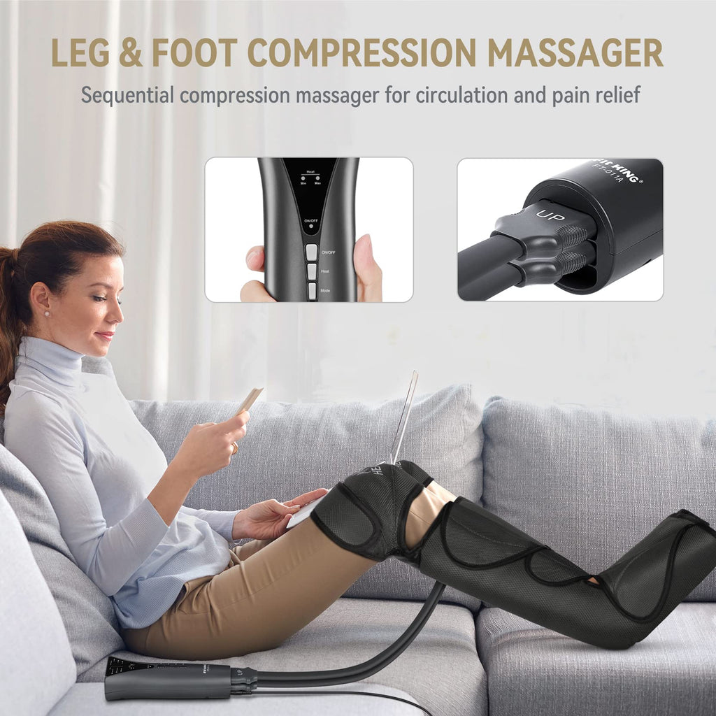 Foot & Leg Compression Massager with Knee Heating T26276