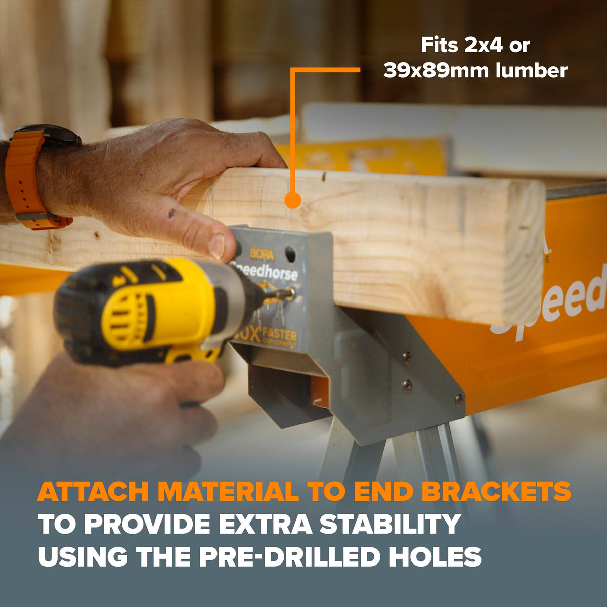 2 Pack Adjustable Folding Heavy Duty Sawhorse P1725