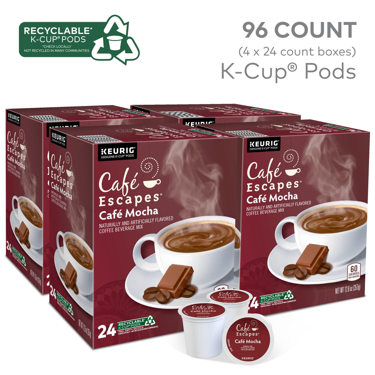 Cafe Mocha K-Cup Pods 96 Count W2879