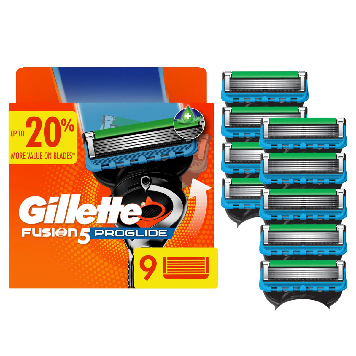 5-Blade Razor Refills, 9 Count S96749
