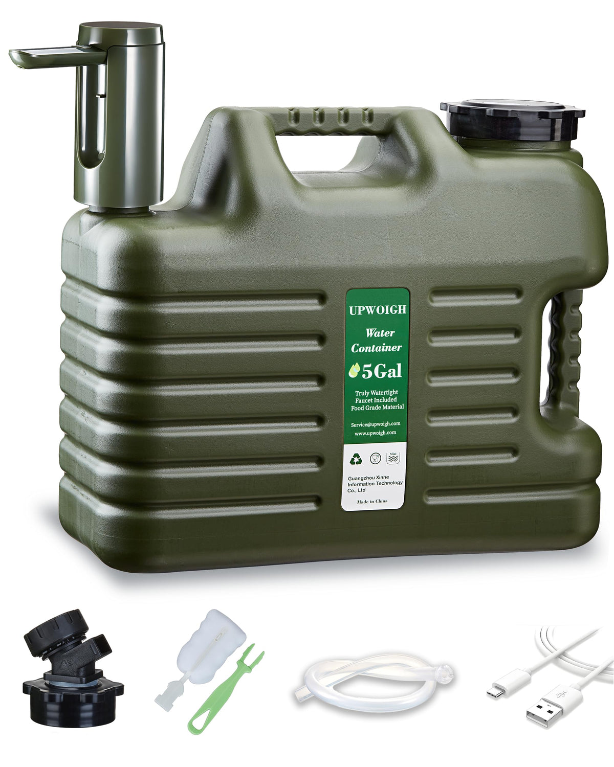 5 Gallon Water Jug with Rechargeable Touch Pump P97148